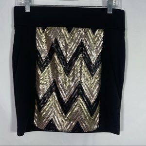 Maurices, Glitzy Mini Skirt, Size Small. In good used condition!